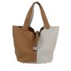 Hermès  Picotin Lock handbag  in Gris Perle and Kraft togo leather - 360 thumbnail