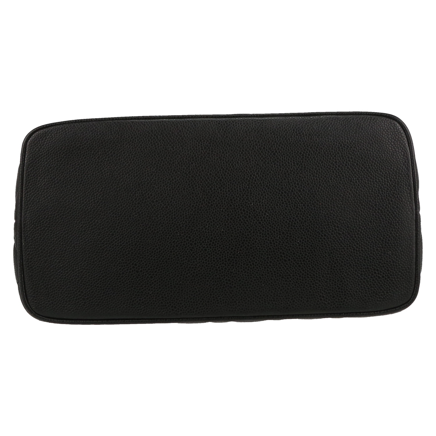 Sac à main Chanel  Medaillon en cuir grainé matelassé noir - Detail D1