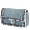 Chanel  Timeless Classic handbag  in blue denim - 00pp thumbnail
