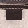 Borsa a tracolla Gucci  Messenger in tela siglata beige e pelle marrone - Detail D2 thumbnail