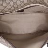 Gucci  Messenger shoulder bag  in beige logo canvas  and brown leather - Detail D3 thumbnail
