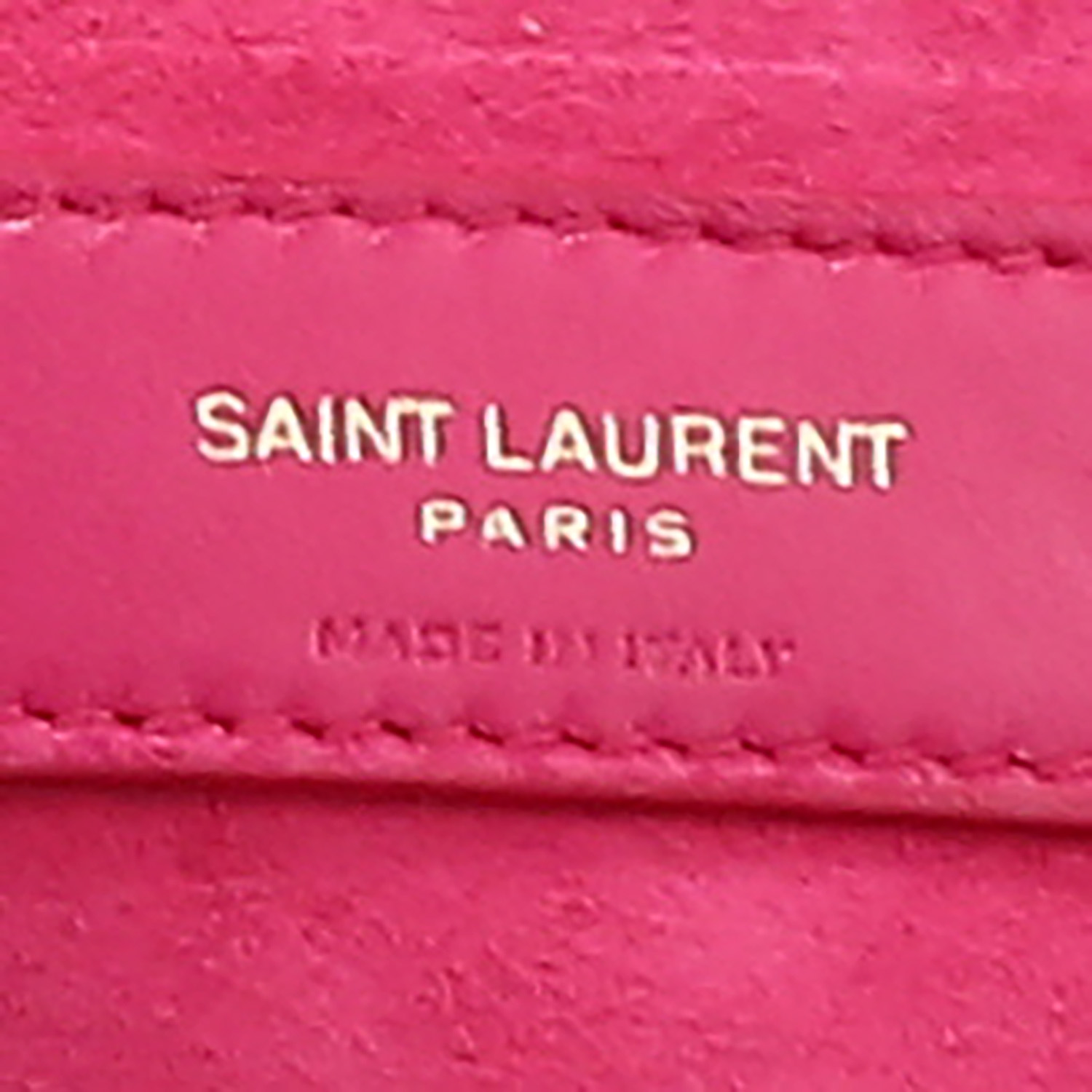 Borsa Saint Laurent  Le 57 in pelle rosa - Detail D2