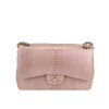 Bolso de mano Chanel  Timeless Jumbo en piel de pitón rosa - 360 thumbnail