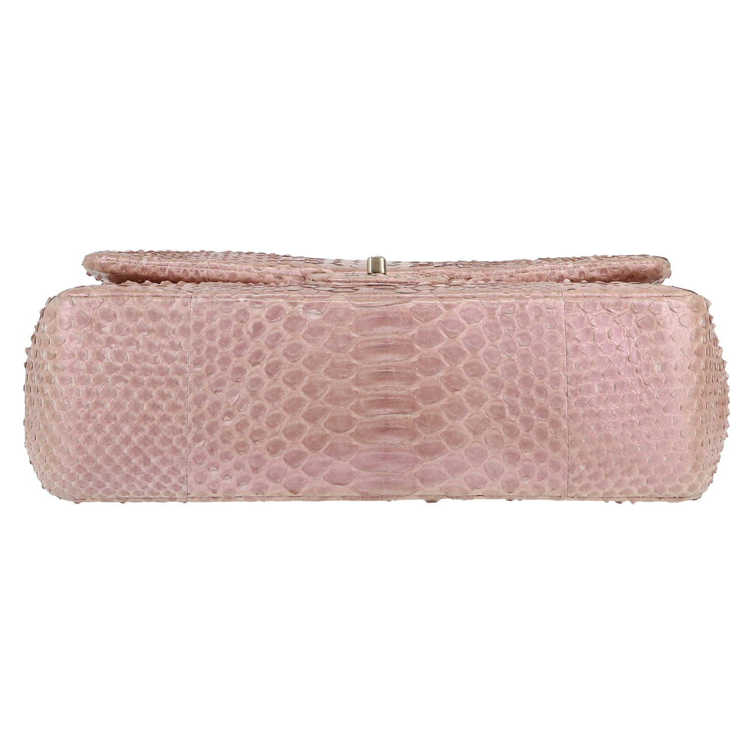 Chanel  Timeless Jumbo handbag  in pink python - Detail D1