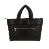 Chanel  Coco Cocoon shopping bag  in black leather - 360 thumbnail