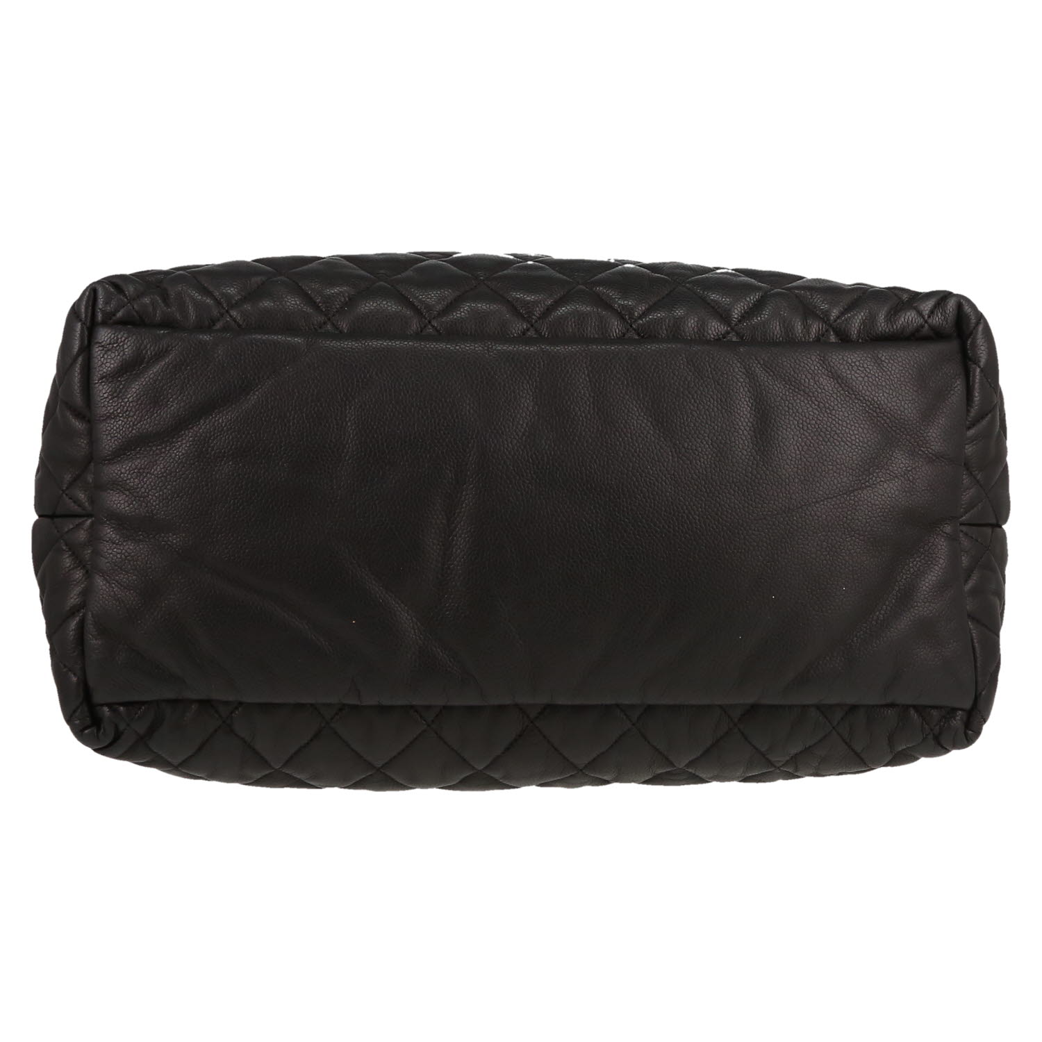 Chanel  Coco Cocoon shopping bag  in black leather - Detail D1