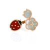 Anello aperto Van Cleef 
Arpels Lucky Spring in oro rosa, madreperla e corniola - 360 thumbnail