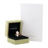 Open Van Cleef 
Arpels Lucky Spring ring in pink gold, mother of pearl and cornelian - Detail D2 thumbnail