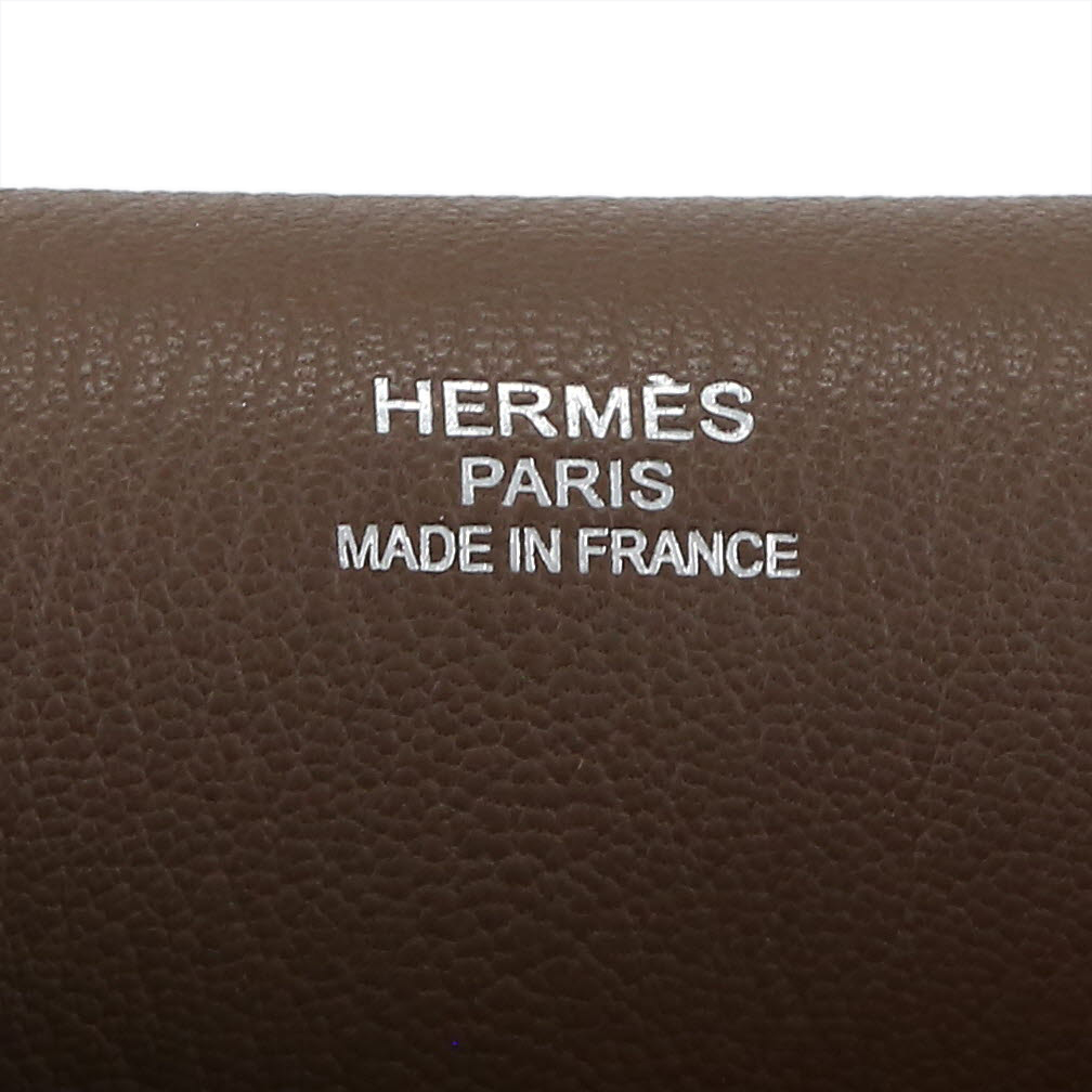 Borsa a tracolla Hermès  Jypsiere 34 cm in pelle togo etoupe - Detail D2