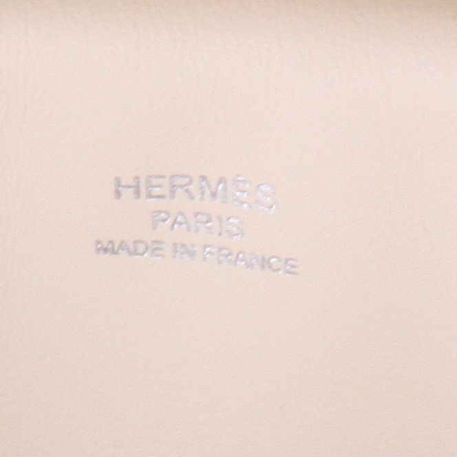 Borsa Hermès  Birkin 25 cm in tela Nata e pelle Nata - Detail D2