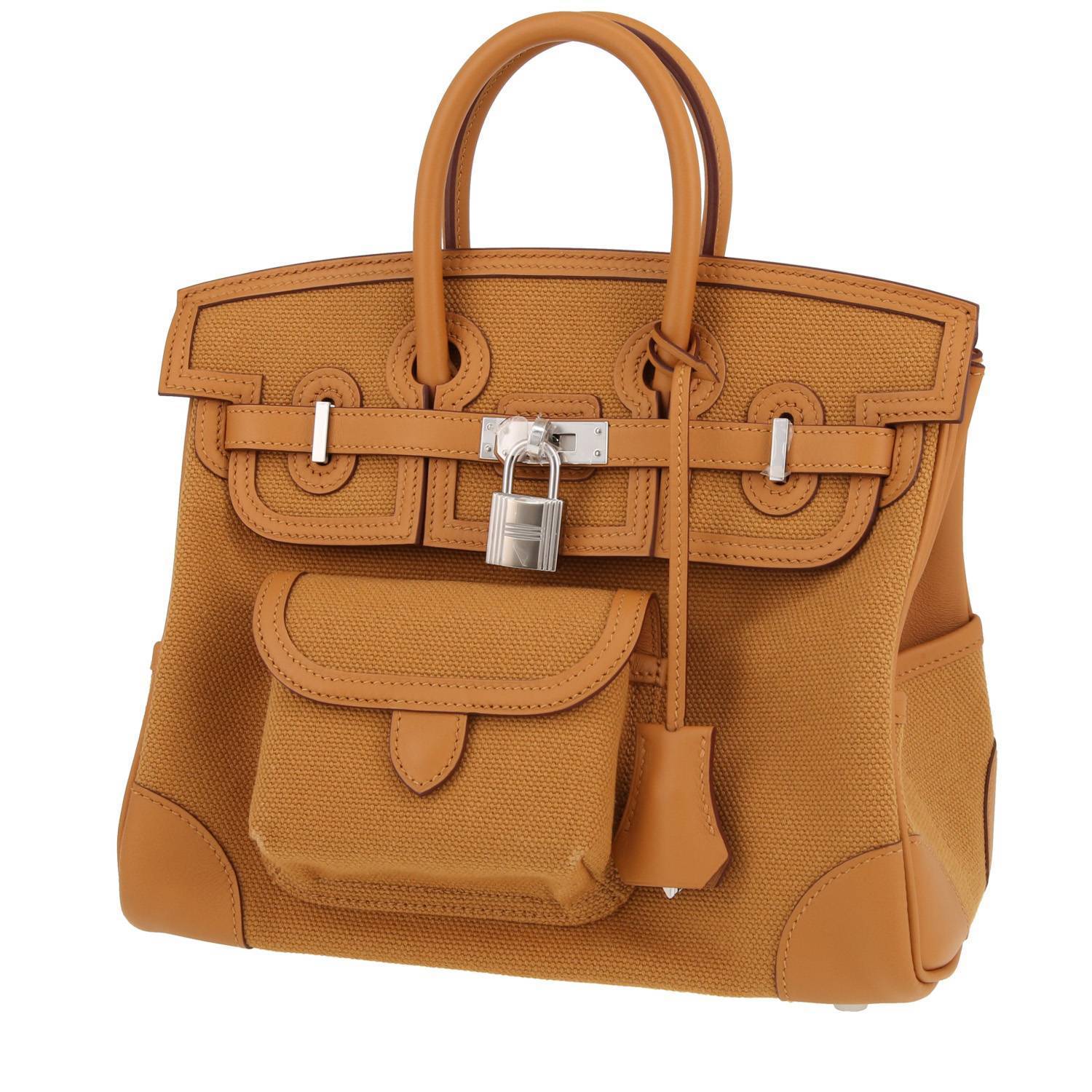 Canvas hot sale birkin bag