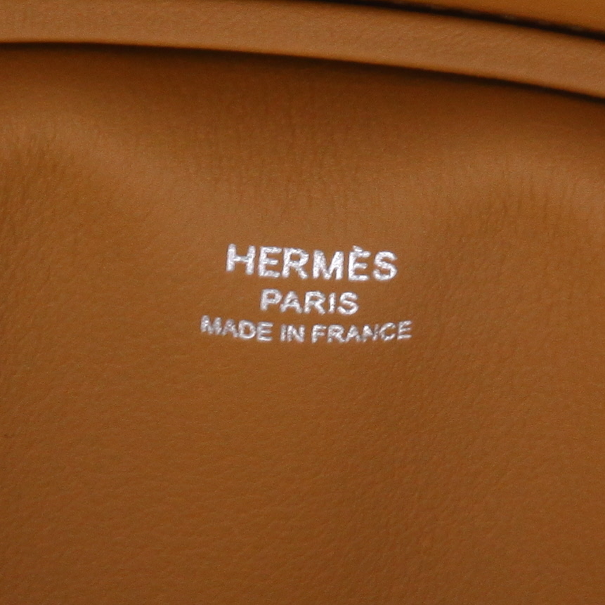 Sac à main Hermès  Birkin 25 cm en toile marron camel et cuir marron camel - Detail D2