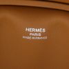 Borsa Hermès  Birkin 25 cm in tela marrone e pelle marrone - Detail D2 thumbnail