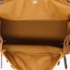 Borsa Hermès  Birkin 25 cm in tela marrone e pelle marrone - Detail D3 thumbnail