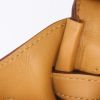 Borsa Hermès  Birkin 25 cm in tela marrone e pelle marrone - Detail D4 thumbnail