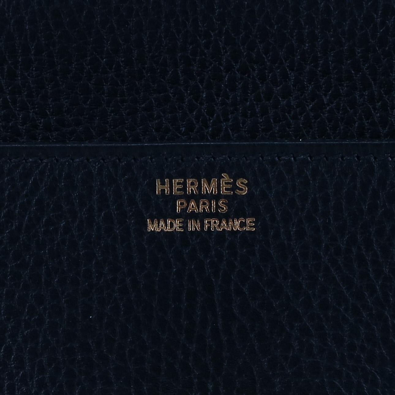Porte-documents Hermès   en cuir togo noir - Detail D3