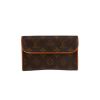 Pochette-cintura Louis Vuitton  Florentine in tela monogram marrone e pelle naturale - 360 thumbnail