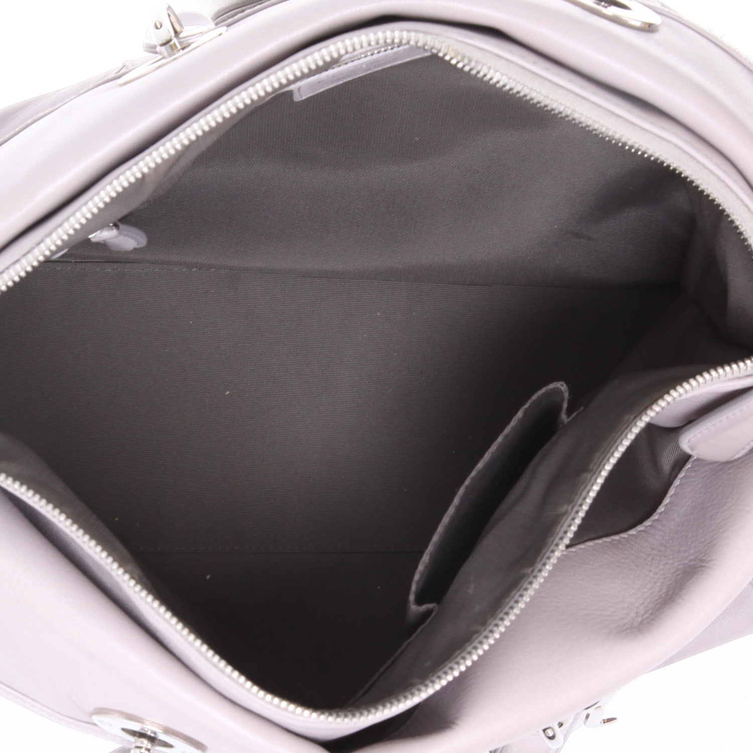 Dior  Granville handbag  in Gris Perle leather cannage - Detail D3