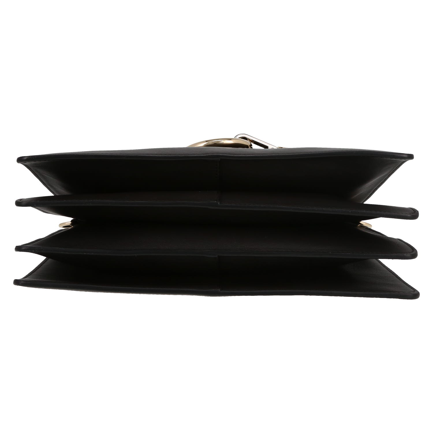 Chloé  Faye shoulder bag  in grey leather  and grey suede - Detail D1