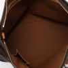 Shopping bag Louis Vuitton  Mezzo in tela monogram marrone e pelle naturale - Detail D3 thumbnail