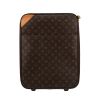 Maleta flexible Louis Vuitton  Pegase en lona Monogram marrón y cuero natural - 360 thumbnail