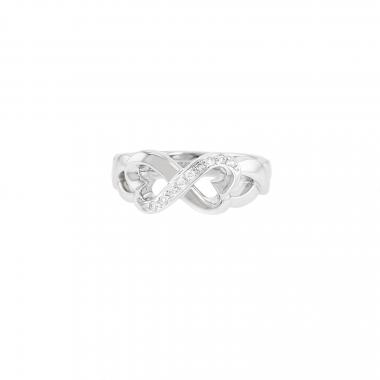 Bague Tiffany & Co Loving Heart en or blanc et diamants
