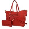 Bolso de mano Louis Vuitton  Lumineuse en cuero monogram huella rojo - 00pp thumbnail