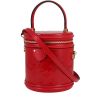 Louis Vuitton  Cannes shoulder bag  in red monogram patent leather - 00pp thumbnail