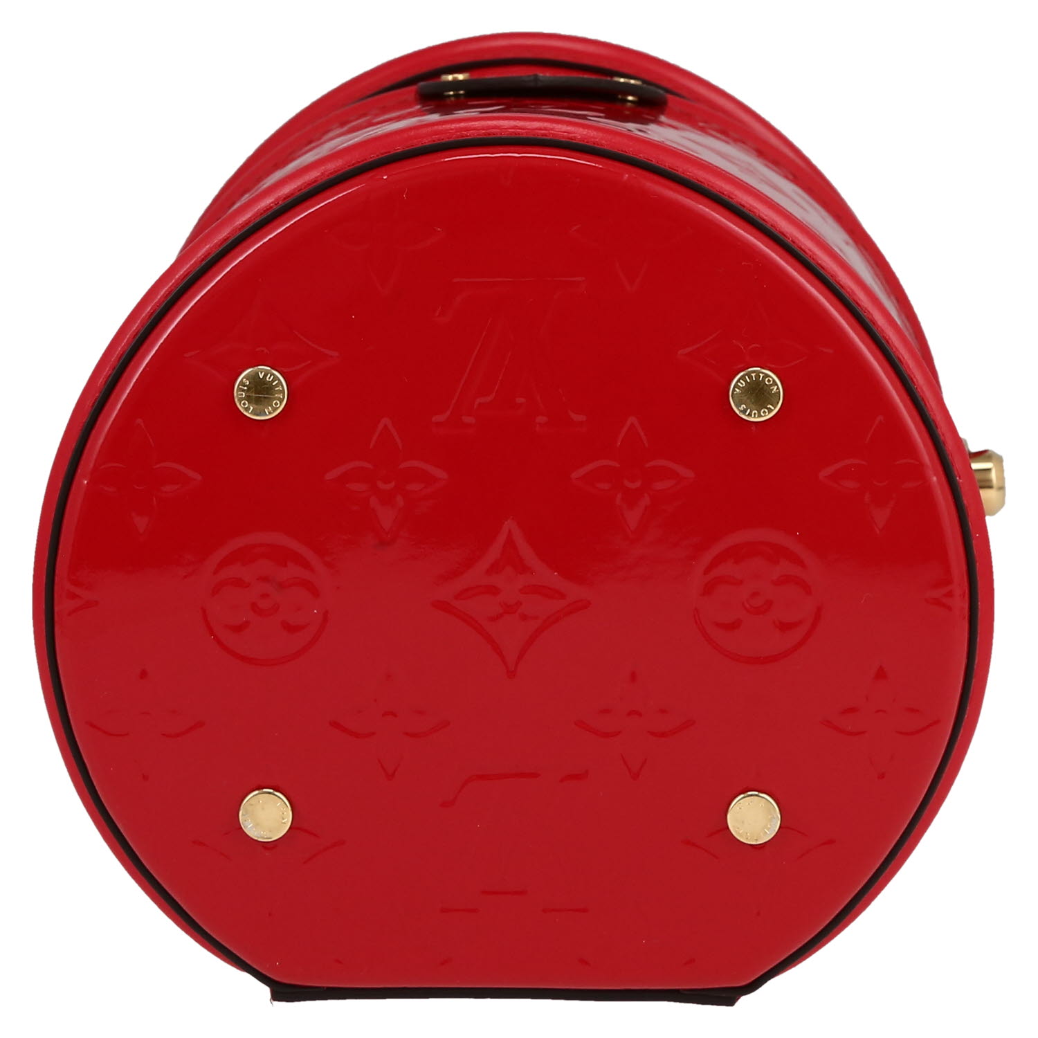 Louis Vuitton  Cannes shoulder bag  in red monogram patent leather - Detail D1