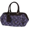 Bolso de mano Louis Vuitton   en cuero negro y lentejuelas violetas - 00pp thumbnail