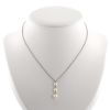 Collier Mikimoto  en or blanc, diamants et perles - 360 thumbnail