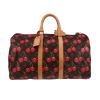 Bolsa de viaje Louis Vuitton  Keepall 45 en lona Monogram marrón y cuero natural - 360 thumbnail
