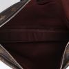 Porte-documents Louis Vuitton   en toile monogram Macassar marron et cuir noir - Detail D3 thumbnail