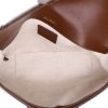 Borsa a tracolla Gucci  1955 Horsebit in tela "sûpreme GG" beige e pelle marrone - Detail D3 thumbnail