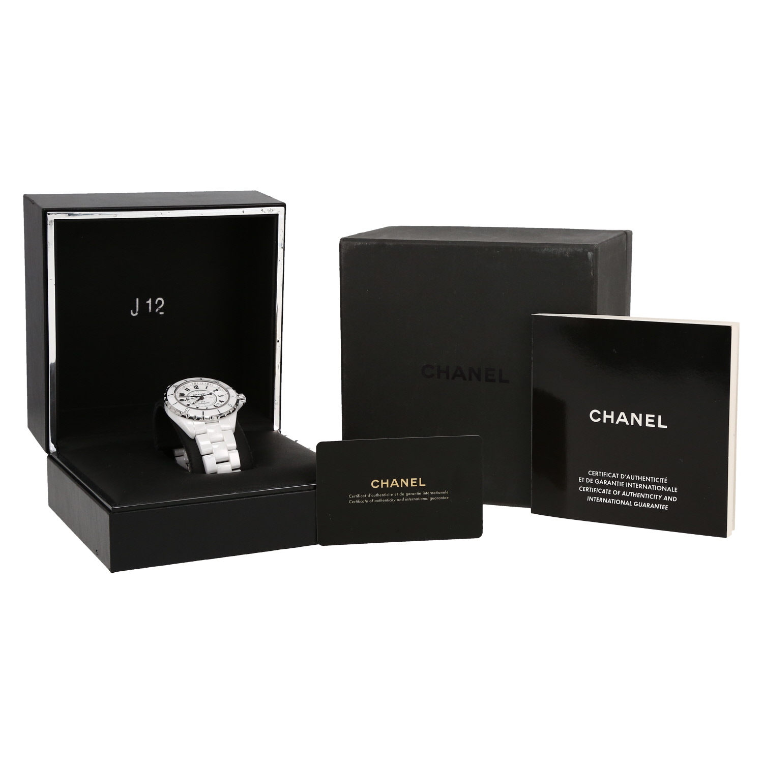 Chanel J12  in ceramic white Ref: Chanel - HO970  Circa 2012 - Detail D2