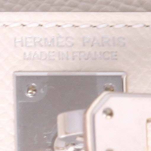 Borsa a tracolla Hermès  Kelly 20 cm in pelle Epsom Craie - Detail D2