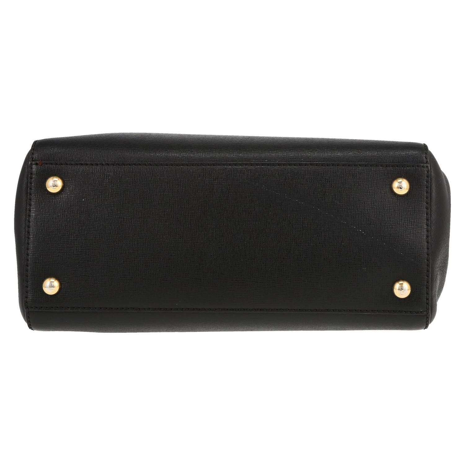 Fendi  2 Jours shoulder bag  in black leather - Detail D1