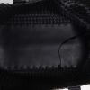 Shopping bag Bottega Veneta  Cabat in pelle intrecciata nera - Detail D3 thumbnail