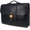 Hermès  Sac à dépêches briefcase  in blue box leather - 00pp thumbnail