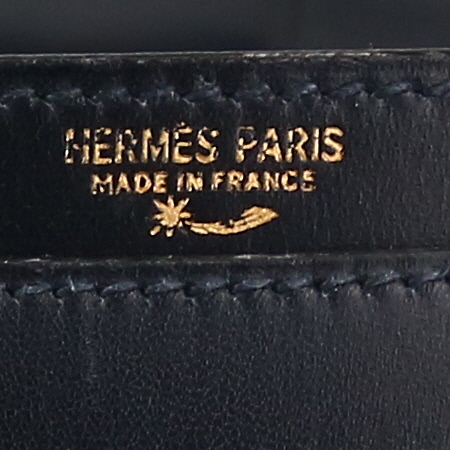 Hermès  Sac à dépêches briefcase  in blue box leather - Detail D2