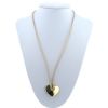 Poiray Coeur Secret medium model pendant in yellow gold and diamonds - 360 thumbnail
