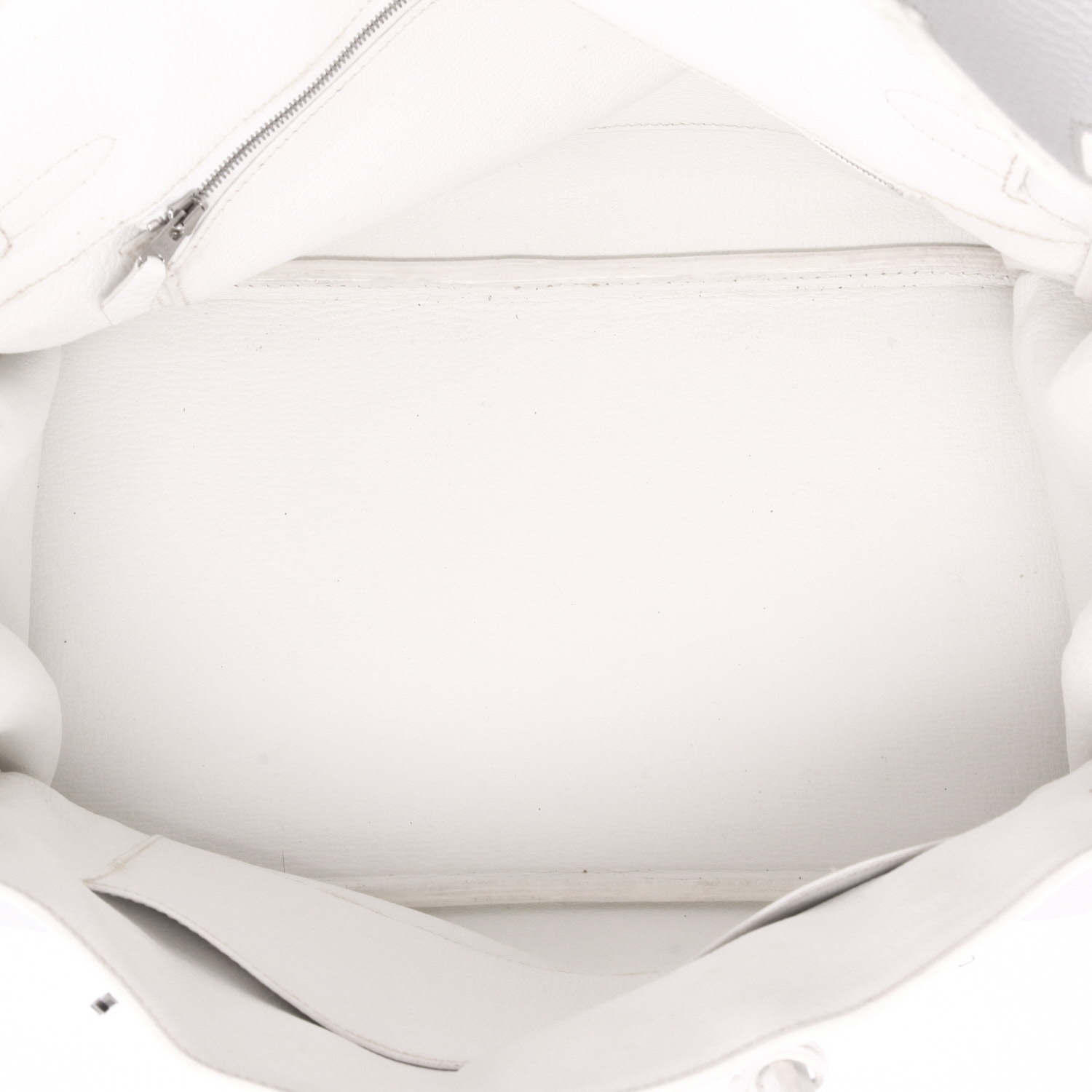 Sac à main Hermès  Birkin 35 cm en cuir togo blanc - Detail D3