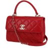 Bolso de mano Chanel  Trendy CC en cuero acolchado rojo - 00pp thumbnail
