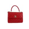 Bolso de mano Chanel  Trendy CC en cuero acolchado rojo - 360 thumbnail