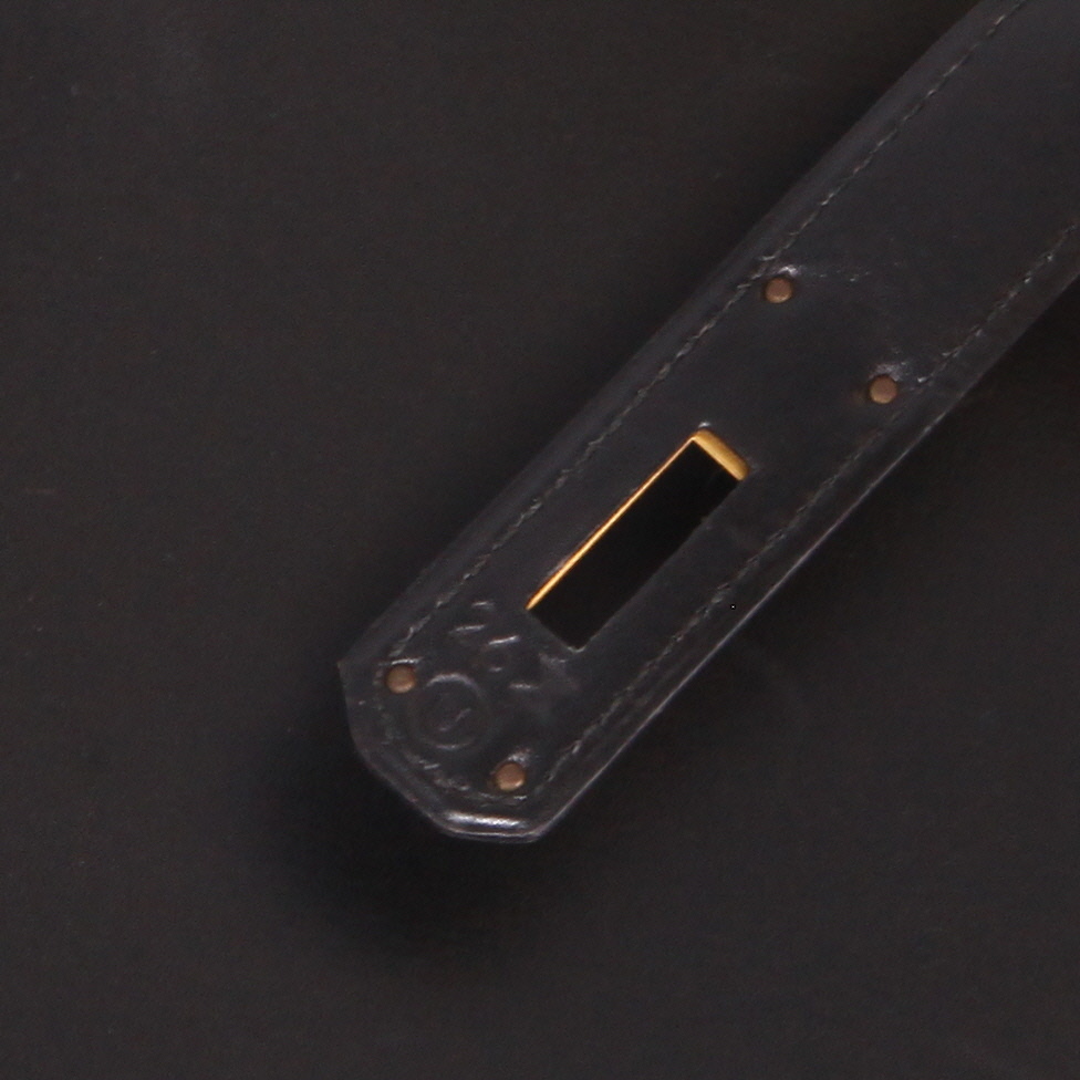 Borsa Hermès  Kelly 28 cm in pelle box nera - Detail D3