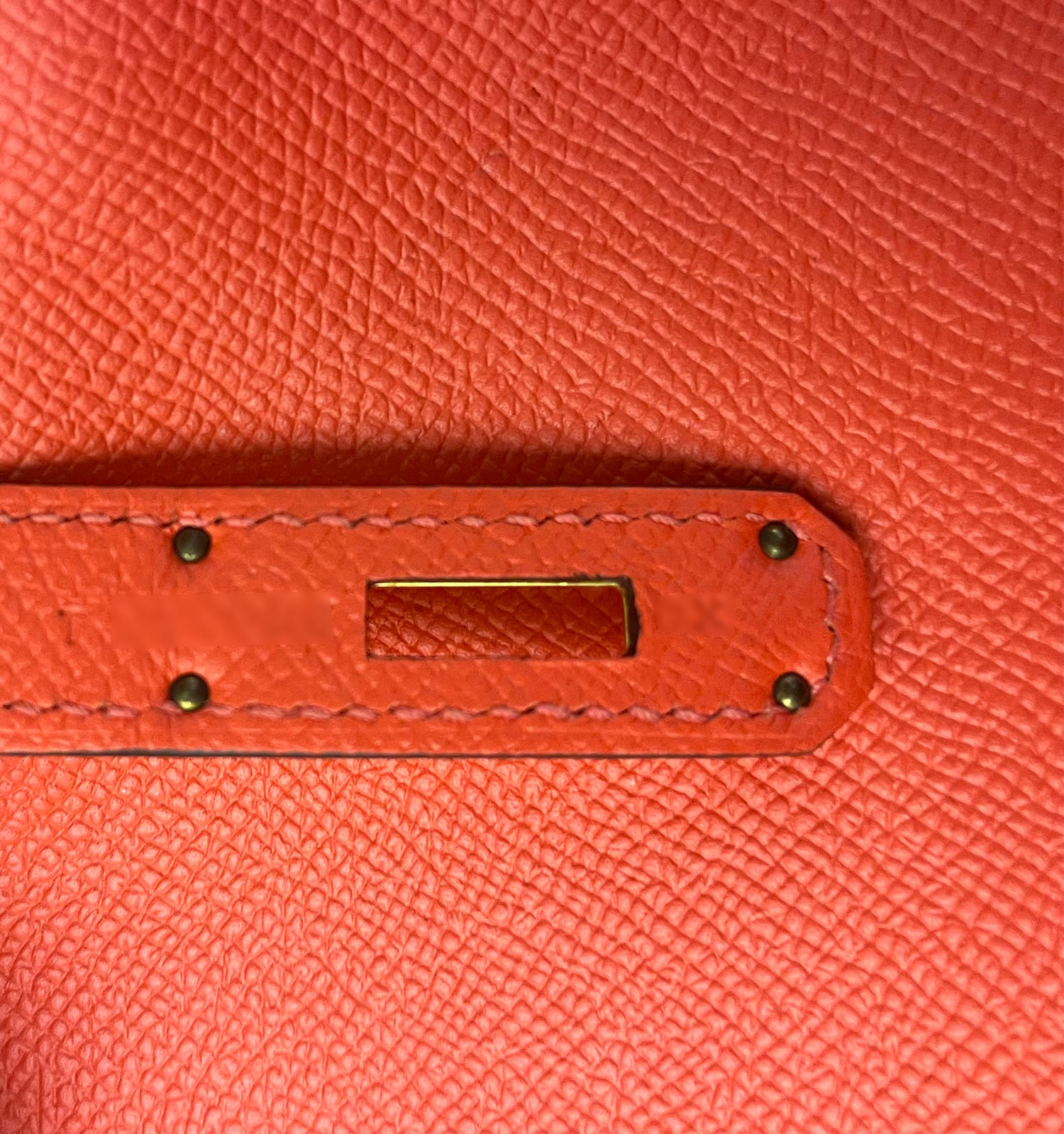 Borsa Hermès  Birkin 30 cm in pelle Epsom rosa Jaipur - Detail D3