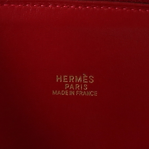 Borsa Hermès  Bolide 31 cm in pelle box rossa - Detail D2