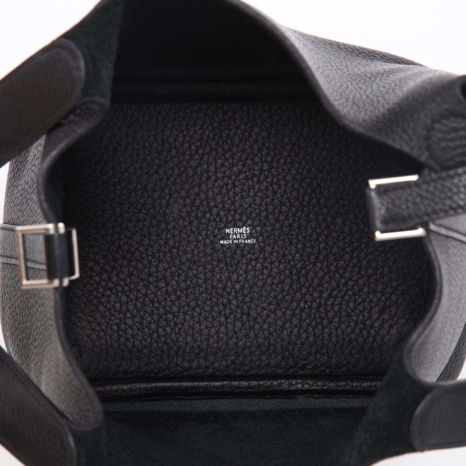 Hermès  Picotin 18 cm handbag  in black togo leather - Detail D3