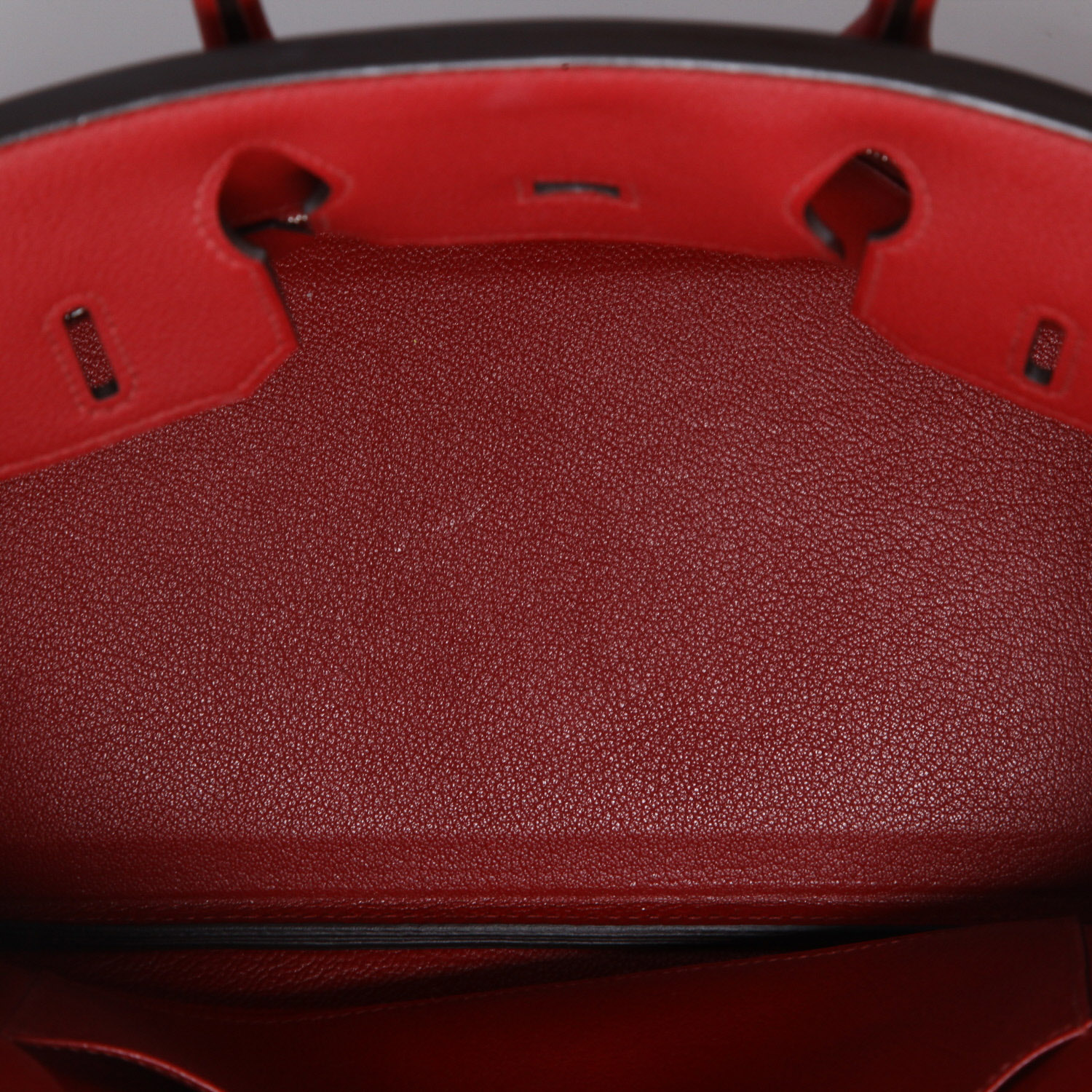 Borsa Hermès  Birkin 30 cm in pelle togo rosso granata - Detail D4