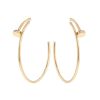 Cartier Juste un clou hoop earrings in pink gold and diamonds - 00pp thumbnail